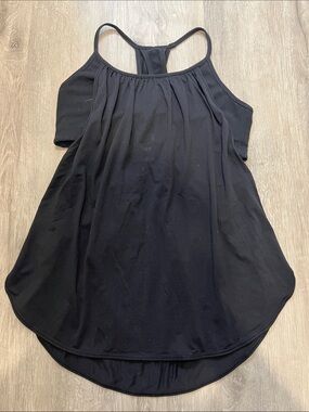 lululemon athletica Black Gathered Racerback Tank